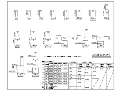 暖通节点 风机盘管接管 接风口大样 施工图