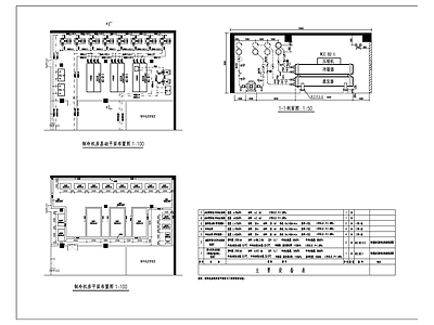 暖通节点 制冷机房平面图 施工图