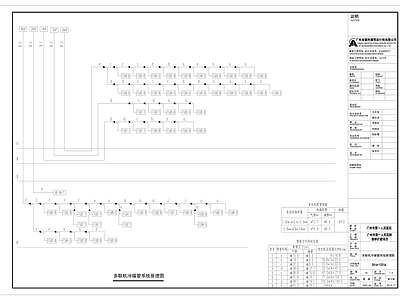 暖通节点 多联机冷媒管 系统原理图 施工图