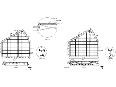 其他窗节点 采光顶 施工图