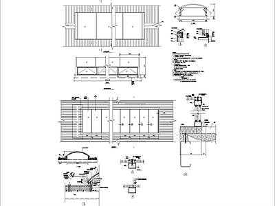 其他窗节点 彩色压型钢板电动 采光排烟天大样 施工图