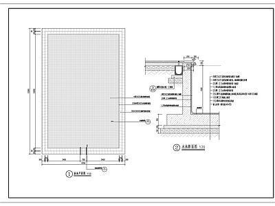 现代新中式其他景观 游泳池详图 泳池做法详图 施工图