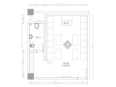 现代KTV PARTY 包厢 施工图