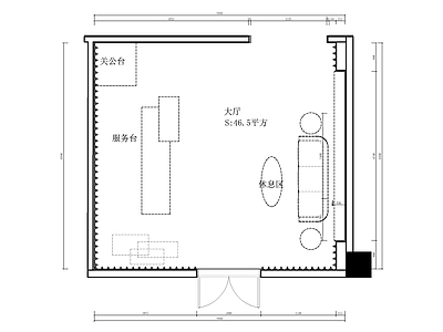 现代KTV KTV大堂接待 施工图