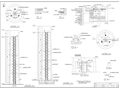 其他其他景观 水塔 施工图