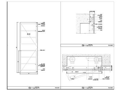 现代墙面节点 消火栓石材暗 施工图