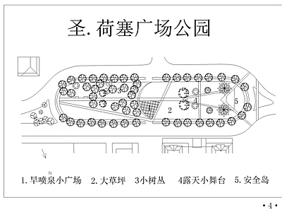 景观平面图 公园设计图集 施工图