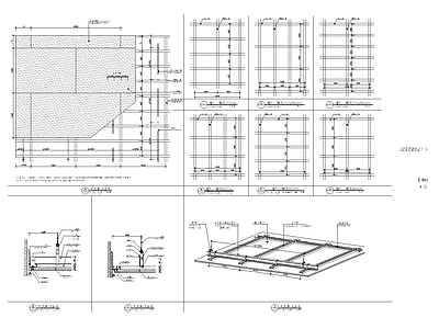 现代吊顶节点 轻钢龙骨 施工图