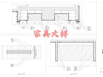 现代家具节点详图 家具大样 柜体节点 装饰柜节点 施工图