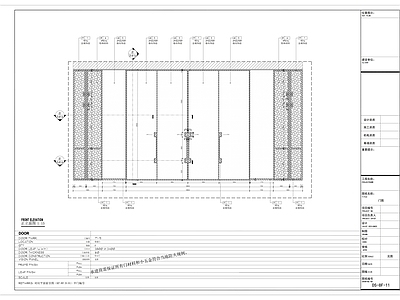 门节点 详图 大样 剖面 移节点 施工图