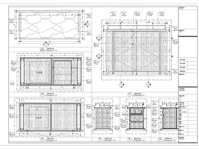 新中式家具节点详图 节点 柜体节点 施工图