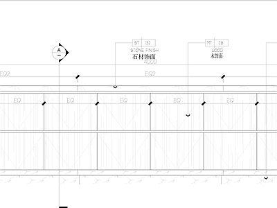 现代家具节点详图 储物柜平立剖面图 施工图