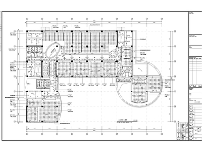 现代整体办公空间 办公楼装修 施工图