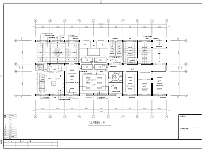 现代整体办公空间 数控办公 施工图