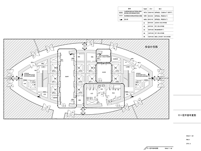 现代整体办公空间 现代办公楼办公区 施工图