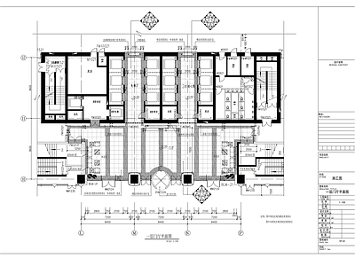 现代整体办公空间 写字楼装 施工图