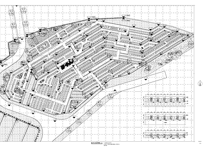 现代其他景观 墓园 安息堂景观 结构挡墙 施工图