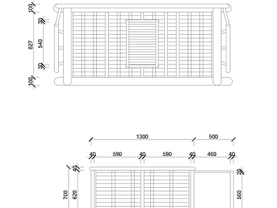 禅意中式家具节点详图 竹家具 施工图