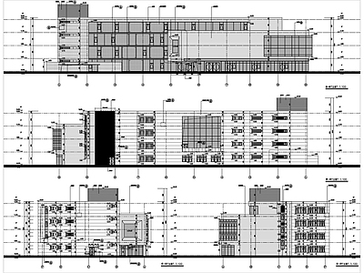 现代商业综合体 四层商业综合体建 施工图