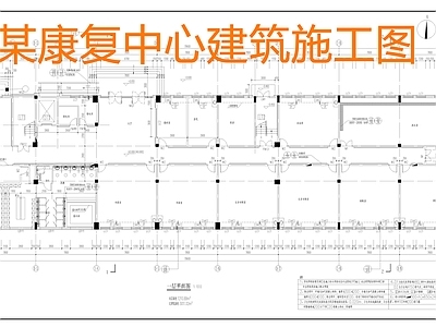 新中式其他建筑 康复中心 残疾人 施工图