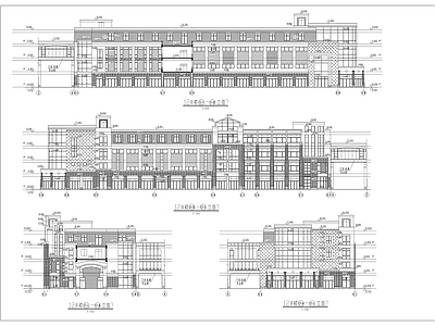 现代其他商业建筑 广场商铺 施工图