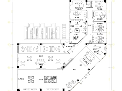 现代其他公共空间 售楼处 售楼中心 施工图