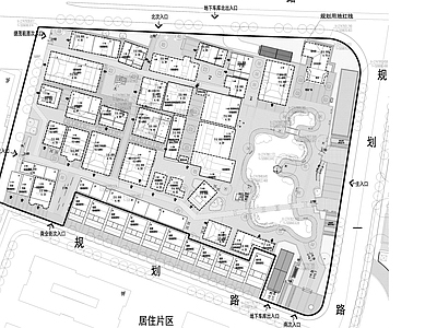 中式商业景观 闽南古建群景观划 施工图