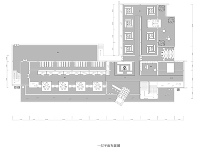 现代展厅 新中式雕刻展厅 施工图