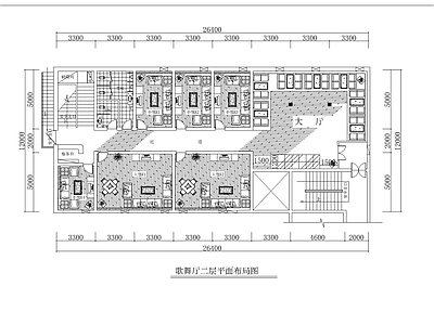 现代KTV KTV包房装修图 施工图