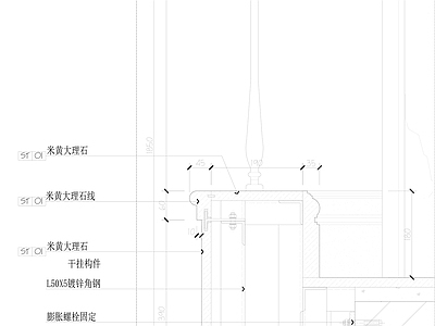 现代楼梯节点 扶手节点 施工图