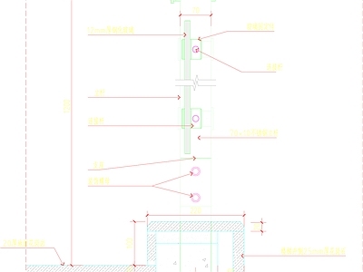 现代楼梯节点 剖面 施工图