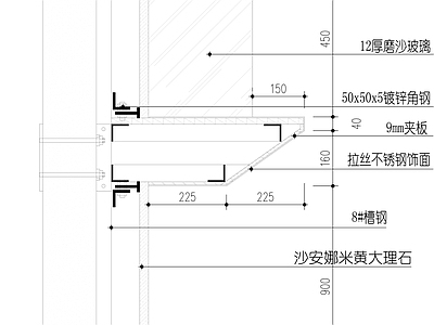 现代家具节点详图 填单台节点图 施工图