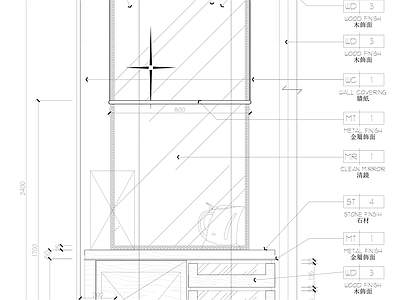 现代家具节点详图 装饰柜详图 柜体节点 施工图