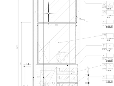 现代家具节点详图 装饰柜节点图 柜体节点 施工图