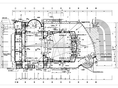 现代其他建筑 某影剧院建筑施工 施工图