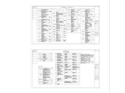 现代设计说明 材料通用表 施工图