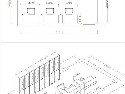 现代其他商业空间 办公家具平面图 立体图 三维图 效果图 施工图