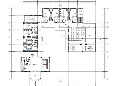 新中式民宿建筑 合院 民宿 施工图