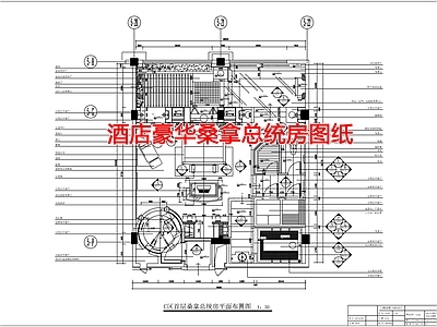 现代酒店 豪华桑拿总统 施工图