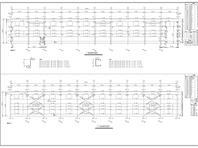 钢结构 带吊车带夹层 施工图