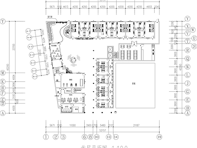 现代养老院 社区养老院平面图 养老院平面布置图 养老院平 施工图