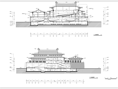 现代新中式其他建筑 大唐芙蓉园影院建 施工图