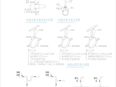 水处理 冷凝水管 施工图