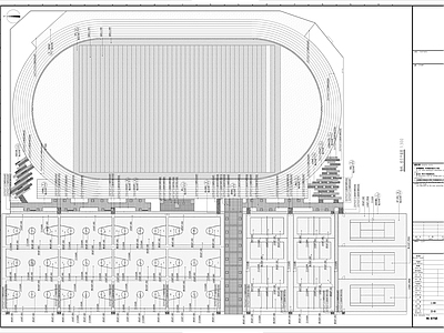 现代校园景观 大学景观 运动操场 羽毛球场 施工图