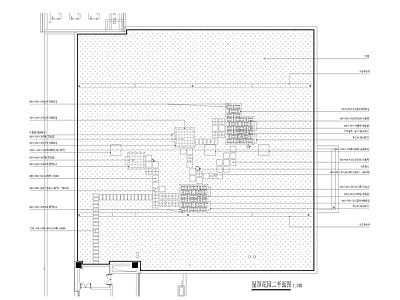 现代屋顶花园 园景观设计 园平面 施工图