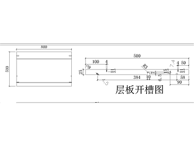 现代极简家具节点详图 柜体节点 开放式层板灯 施工图