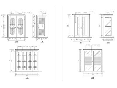 现代门节点 装饰做法集合 施工图