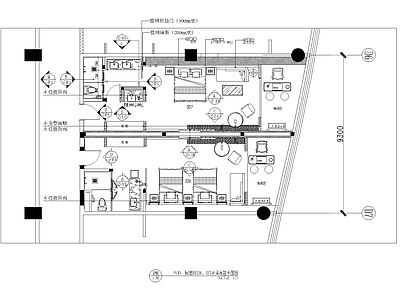 现代酒店 客房 施工图