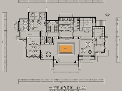 现代欧式售楼处 三层欧式 售楼接待大厅 施工图