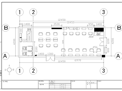 其他商业空间 理发店装修 施工图